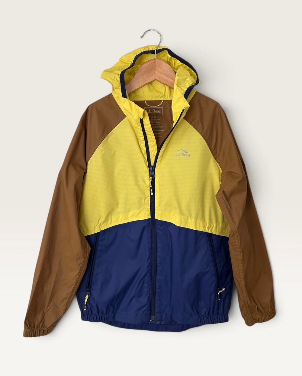 LL Bean Kids’ Wind and Rain Jacket, Size 8